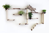 The Gardens - Modern Cat Tree with Plants by Catastrophic Creations