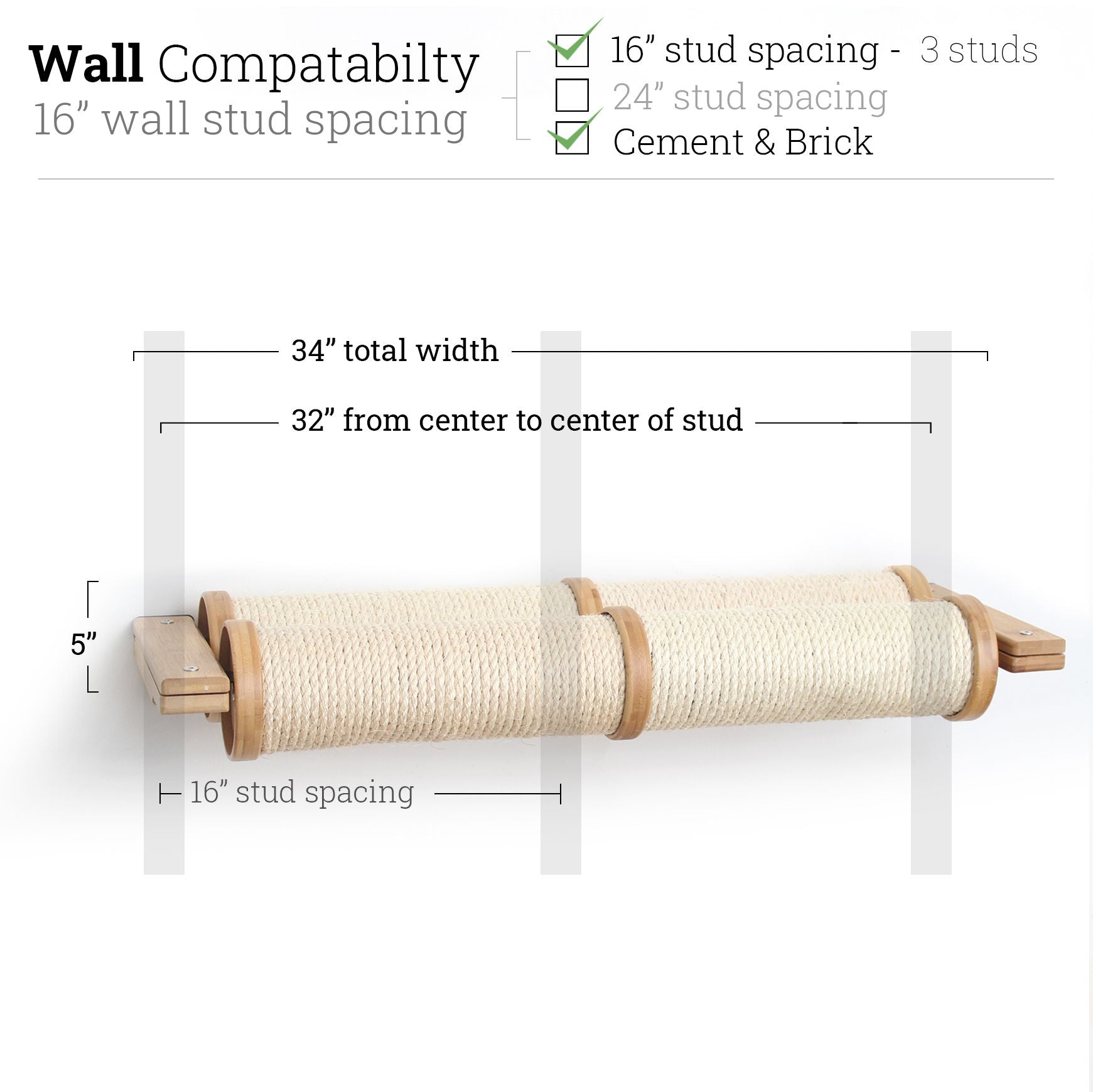 Horizontal Scratching Post for Cats by Catastrophic Creations
