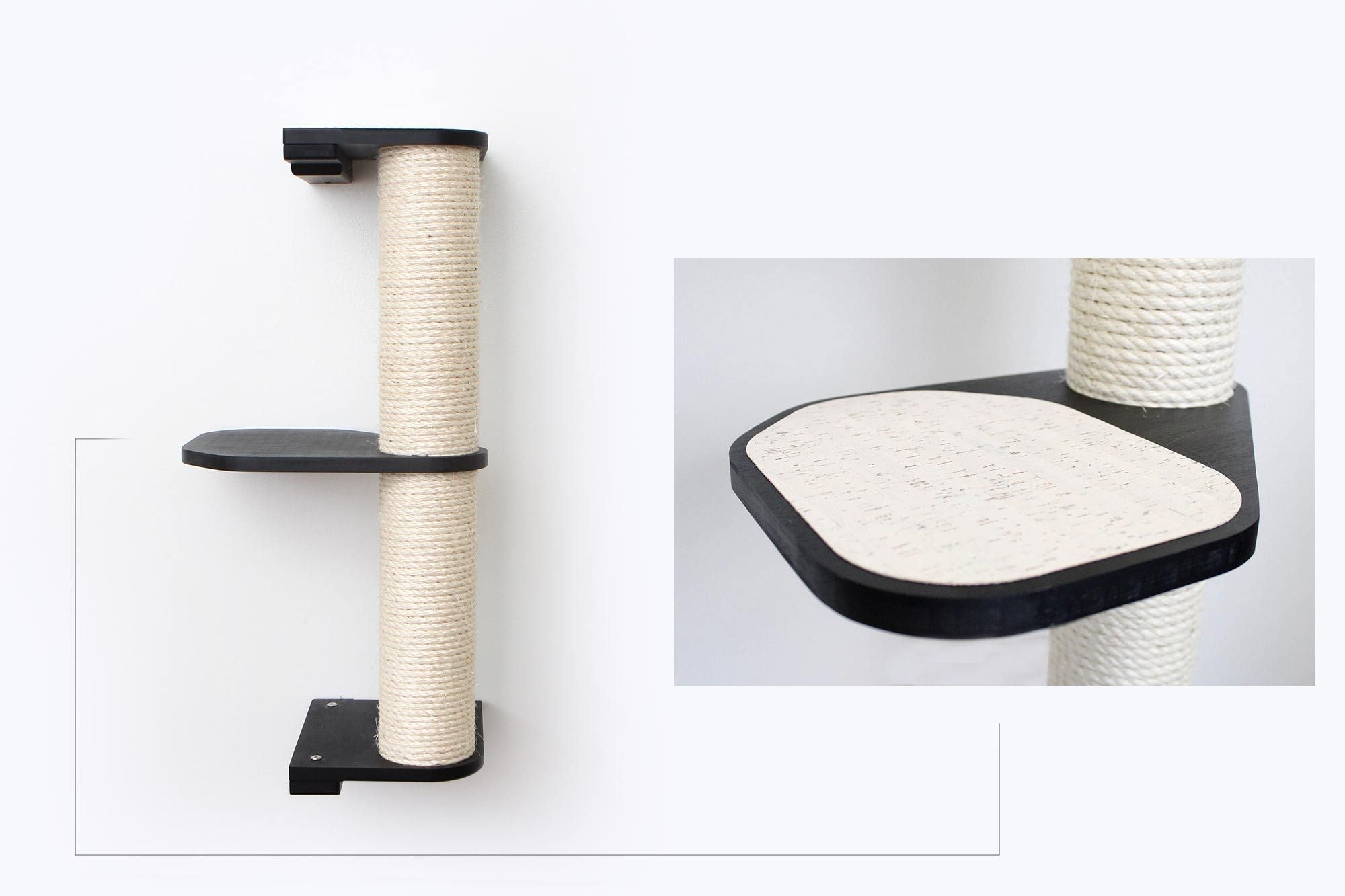 Wall Mounted Cat Climbing Pole - Sisal by Catastrophic Creations