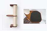 Wall Mounted Cat Climbing Pole - Sisal by Catastrophic Creations