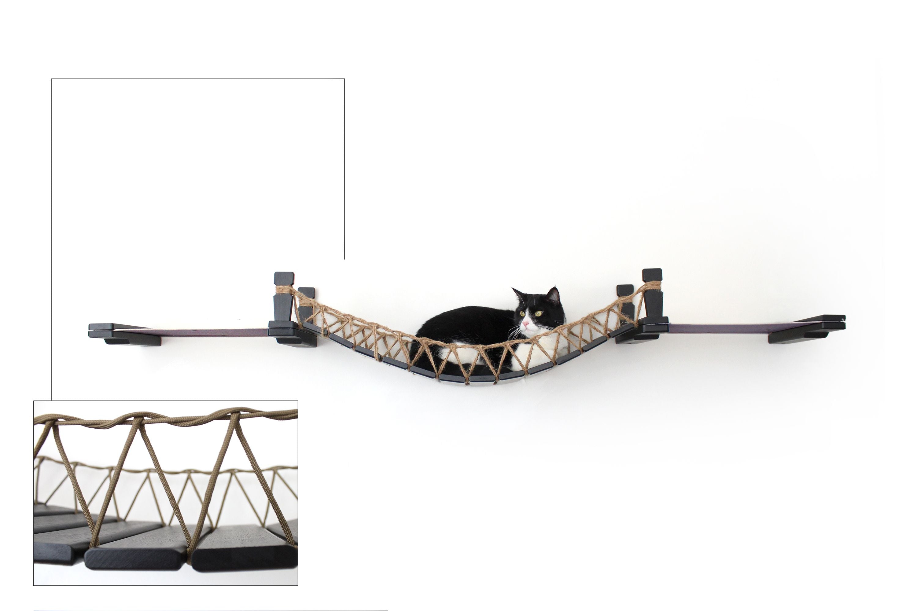 Double Cat Hammock and Climbing Bridge Combo by Catastrophic Creations