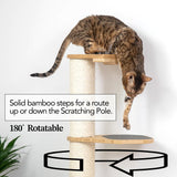Wall Mounted Cat Climbing Pole - Sisal by Catastrophic Creations