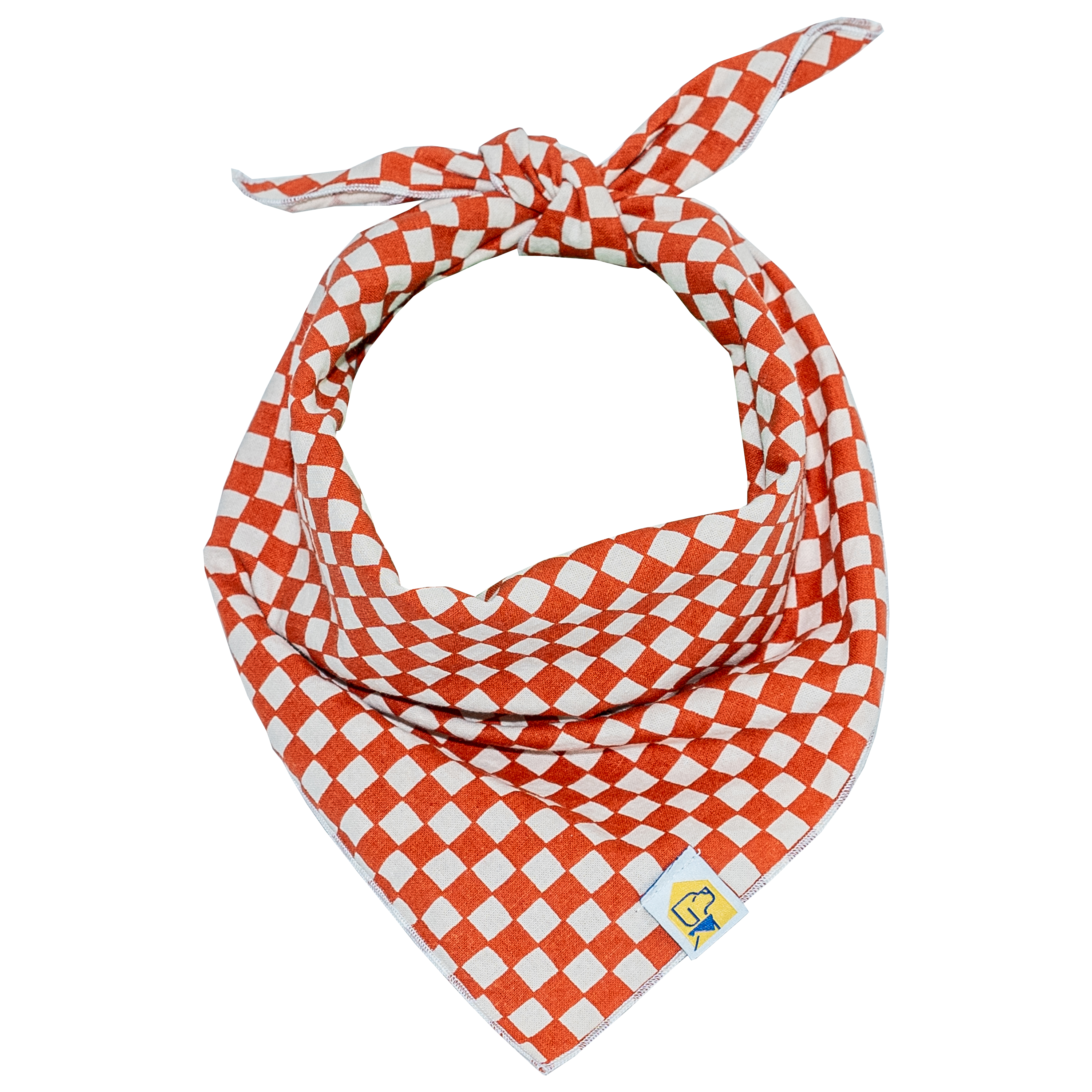 Rusted Check Dog Bandana