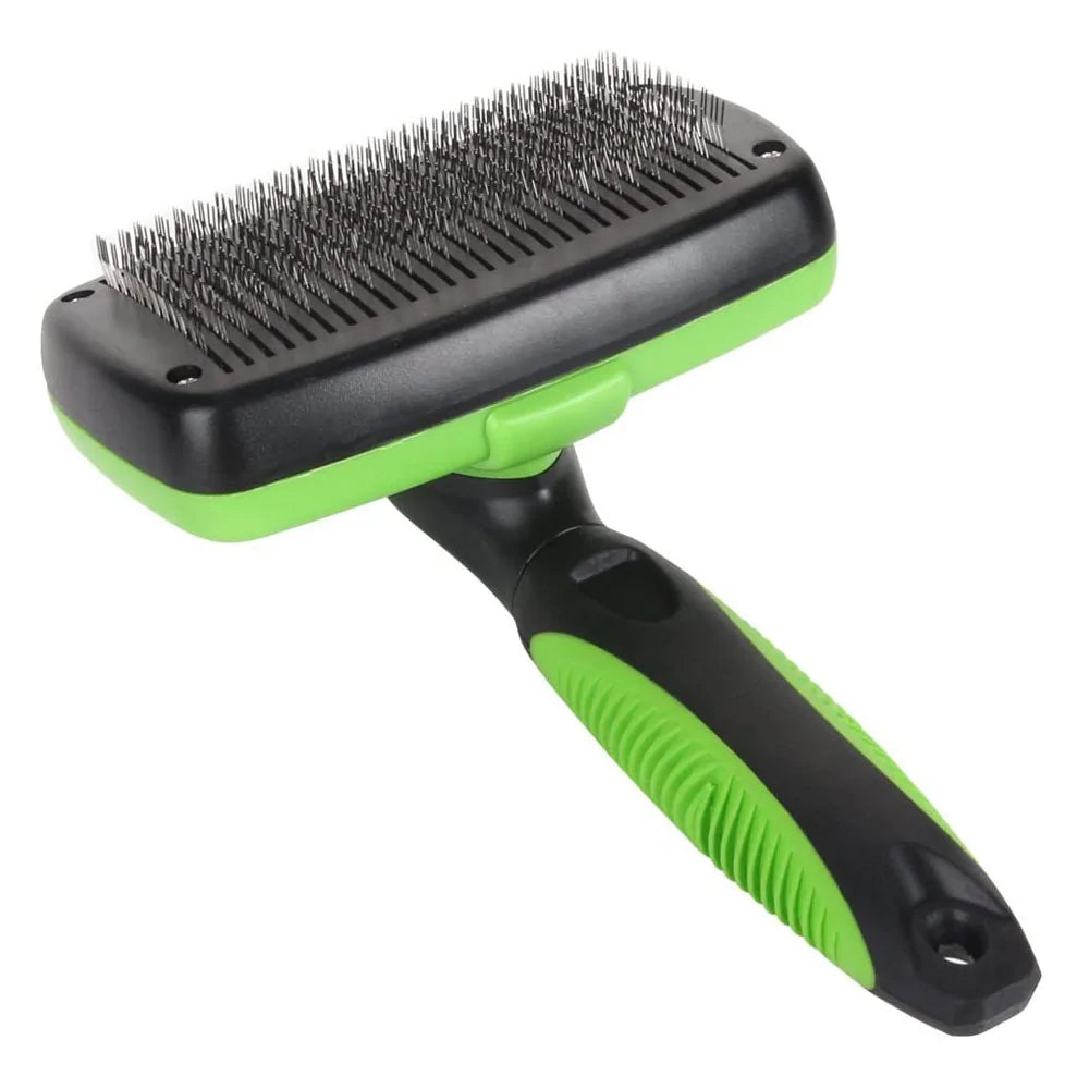 Self Cleaning Dog Brush★ The perfect brush to get all nasty mats out of your pet’s fur slicker brush gently removes loose hair and eliminates tangles, knots, dander, and trapped dirt. WorkCleaning Dog Brush