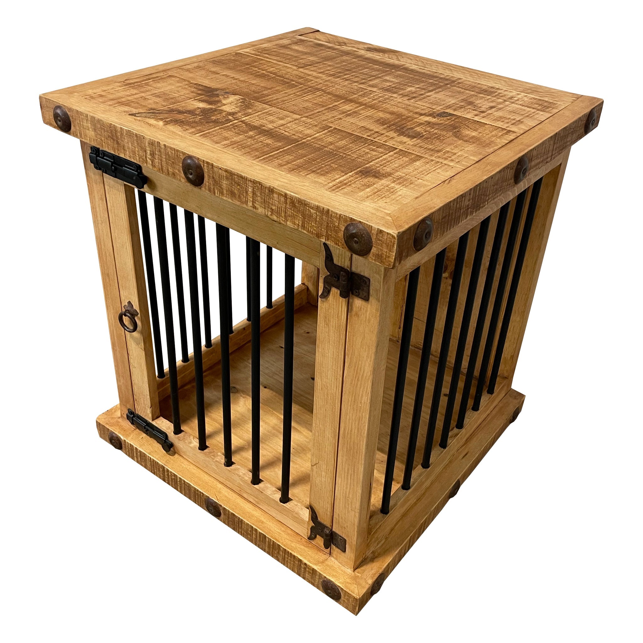 Oasis Small Dog Wood Kennel in Medium Wax