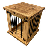 Oasis Small Dog Wood Kennel in Medium Wax