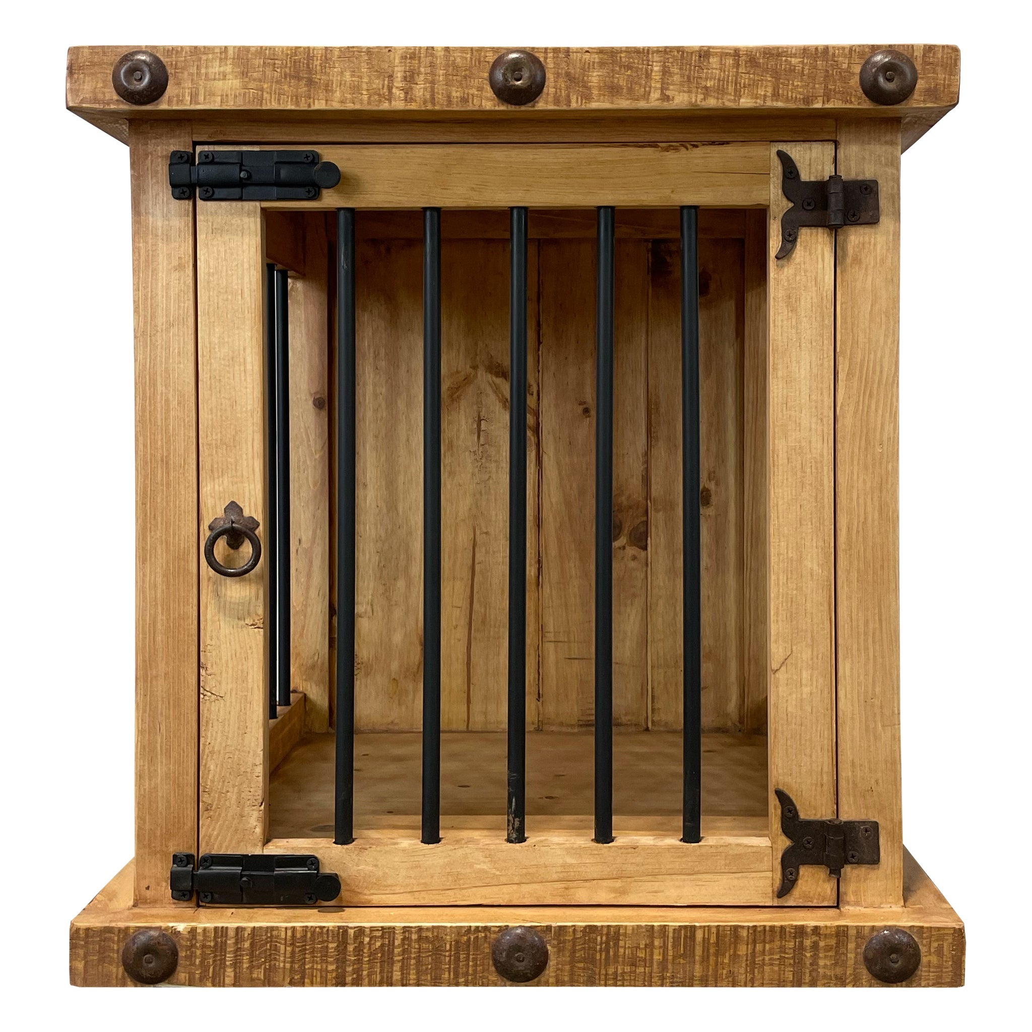 Oasis Small Dog Wood Kennel in Medium Wax