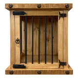 Oasis Small Dog Wood Kennel in Medium Wax