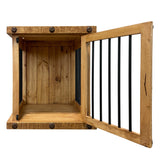Oasis Small Dog Wood Kennel in Medium Wax