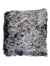 Blanket, Powder Puff-Black/white