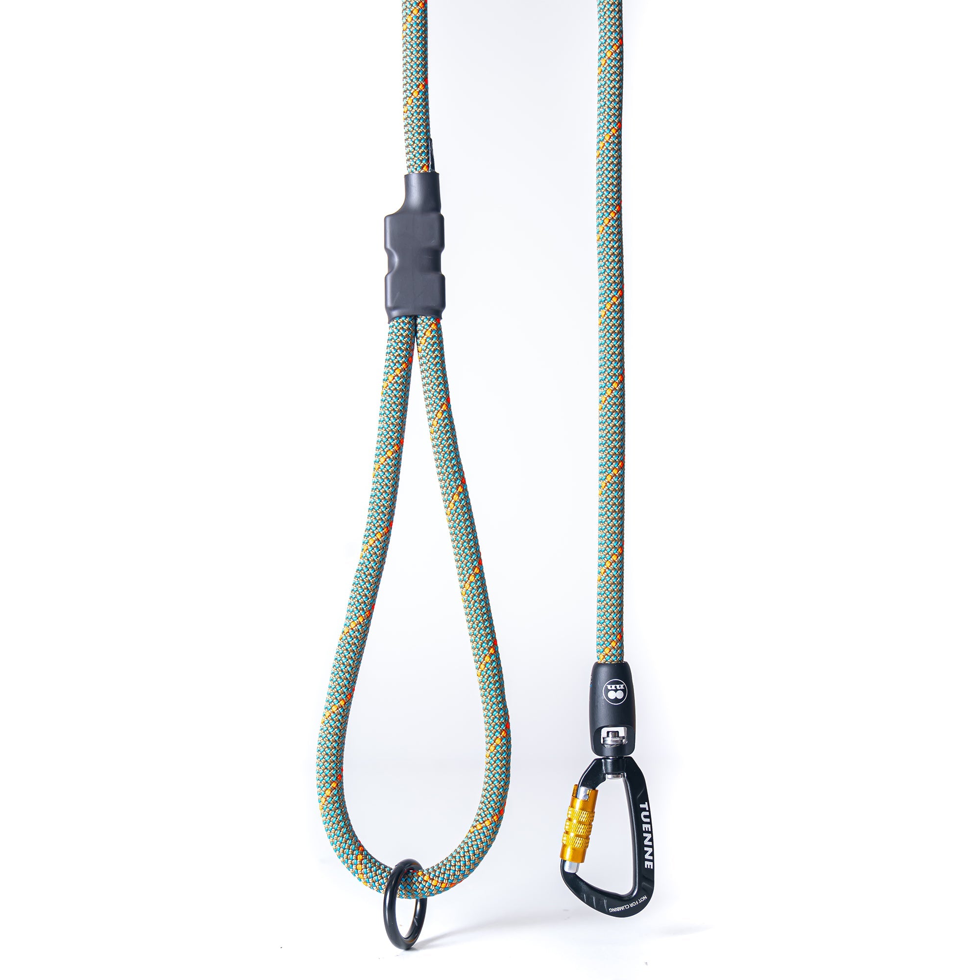 Customizable Boulder Hybrid Rope Dog Leash | Swiveling Carabiner | Tuenne