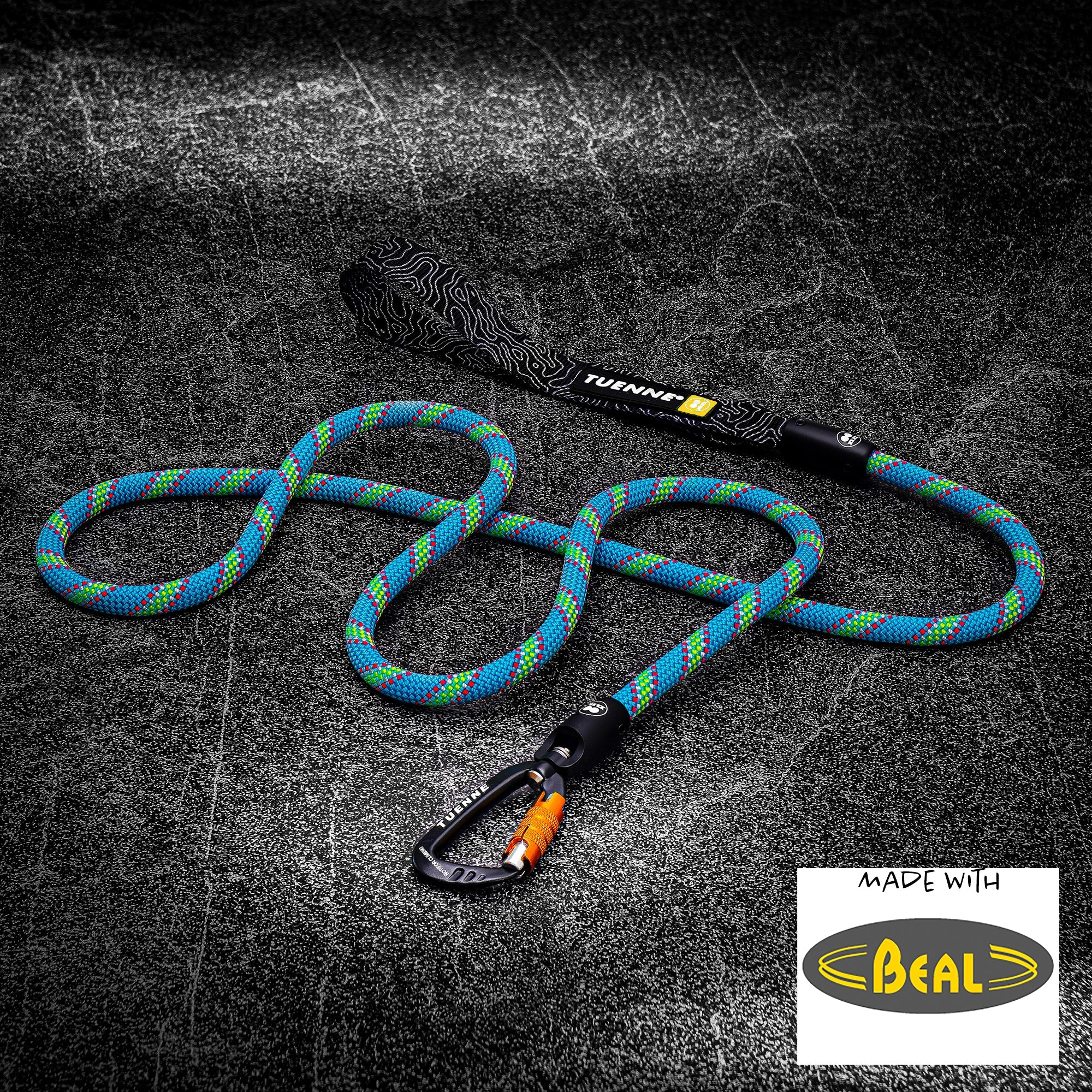 Customizable Rope Dog Leash – 2ft to 6ft | Auto-Locking | Tuenne