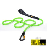 Customizable Rope Dog Leash – 2ft to 6ft | Auto-Locking | Tuenne