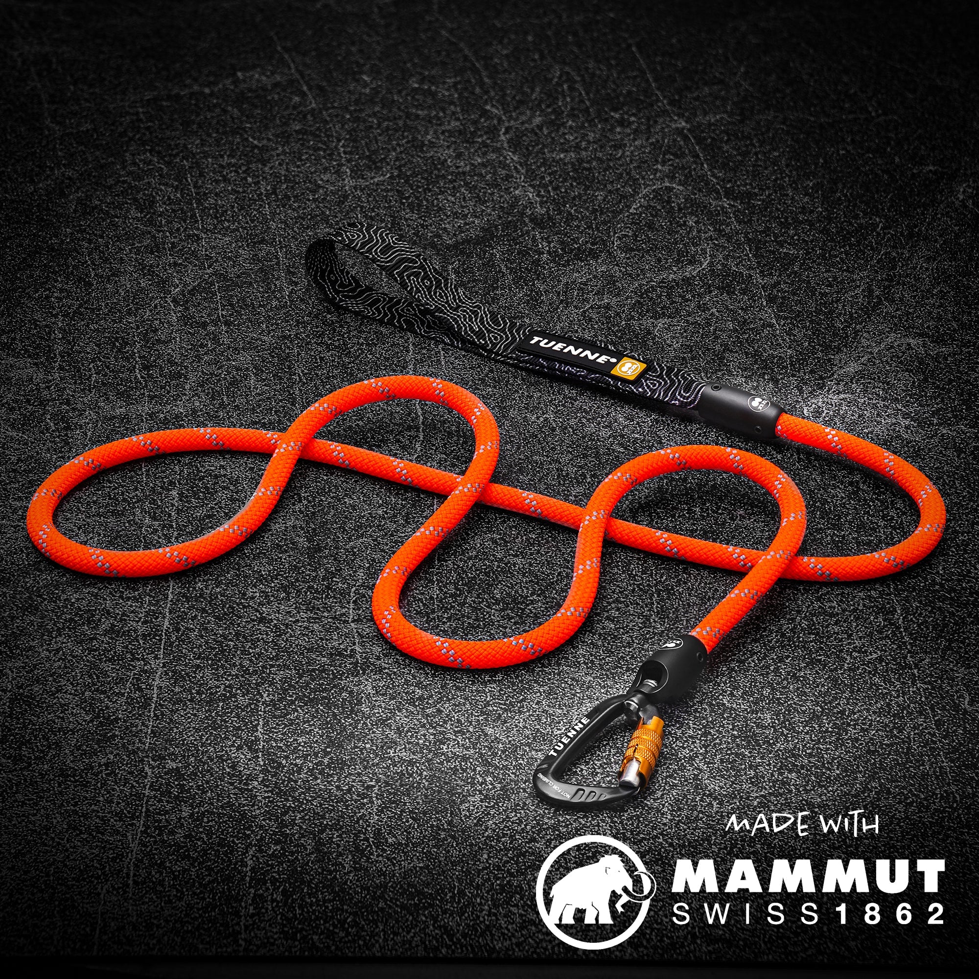 Customizable Rope Dog Leash – 2ft to 6ft | Auto-Locking | Tuenne