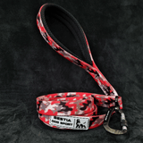 Bestia Dog Sport Tactical Leash Red Camo