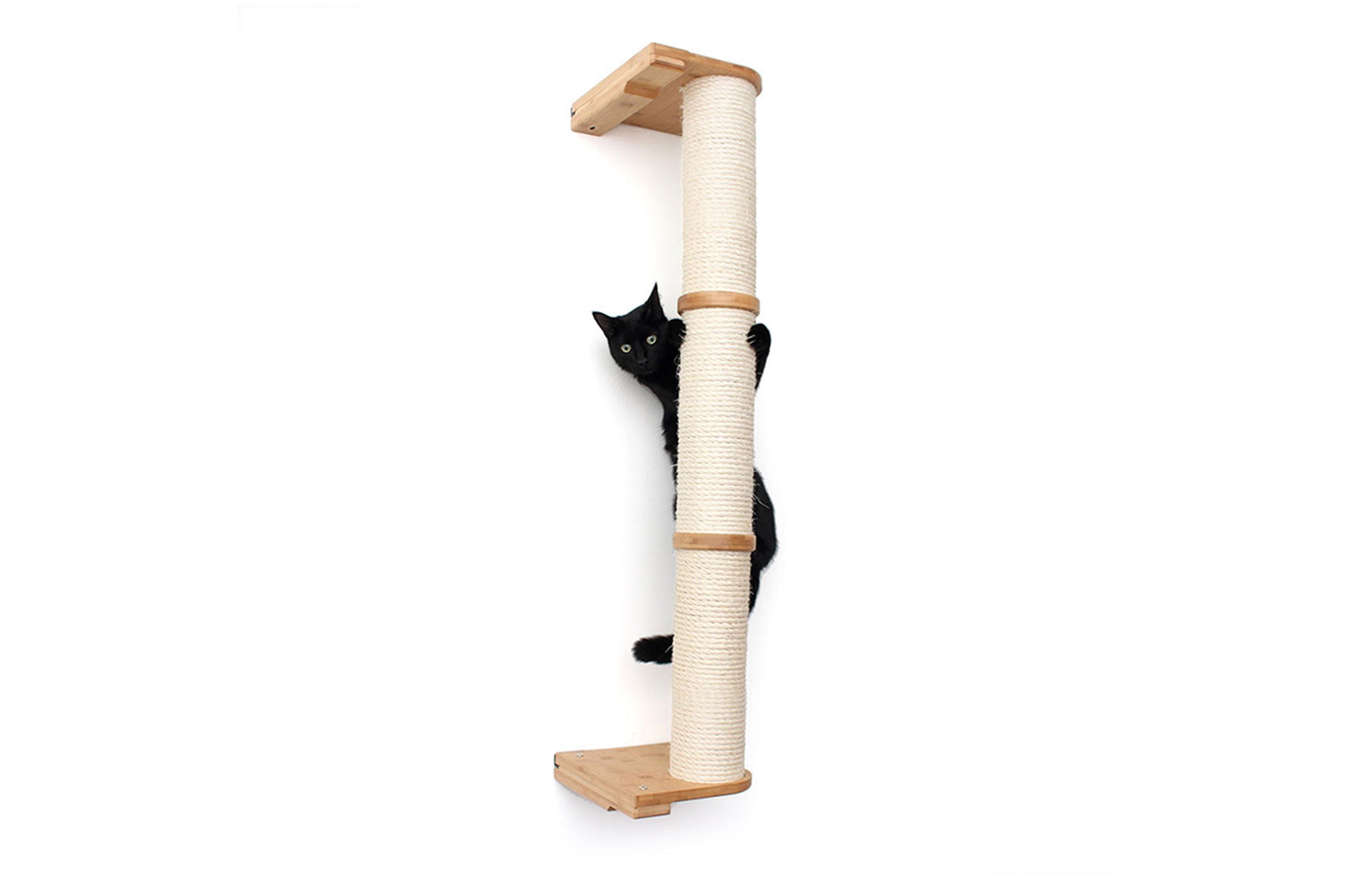 Wall Mounted Cat Climbing Pole - Sisal by Catastrophic Creations