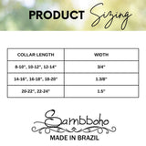 Tiger Sambboho dog collar (animal print collection)